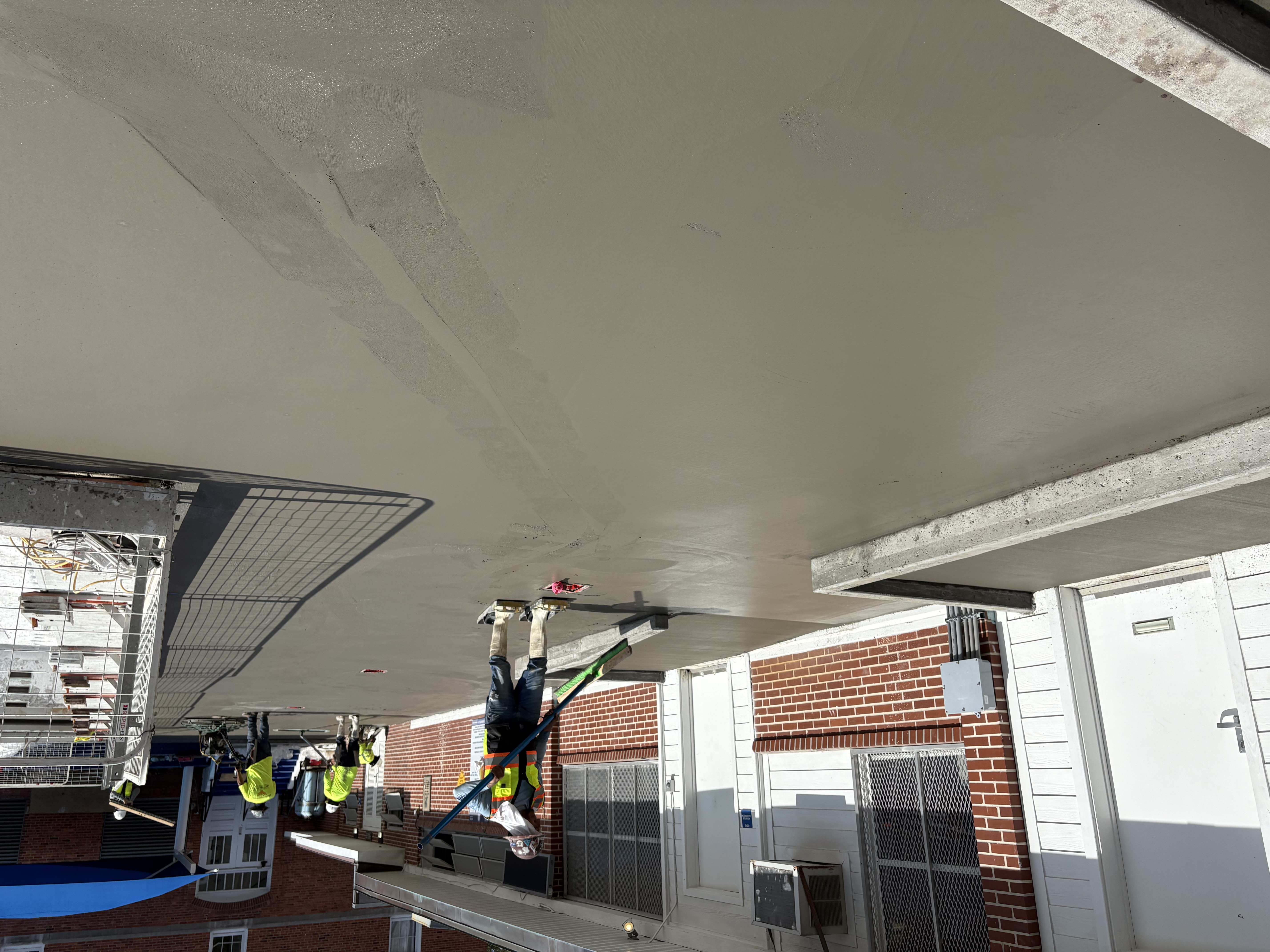 Completed hardscape and concrete work